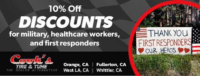 Discount Special for Military, Healthcare Workers & First Responders